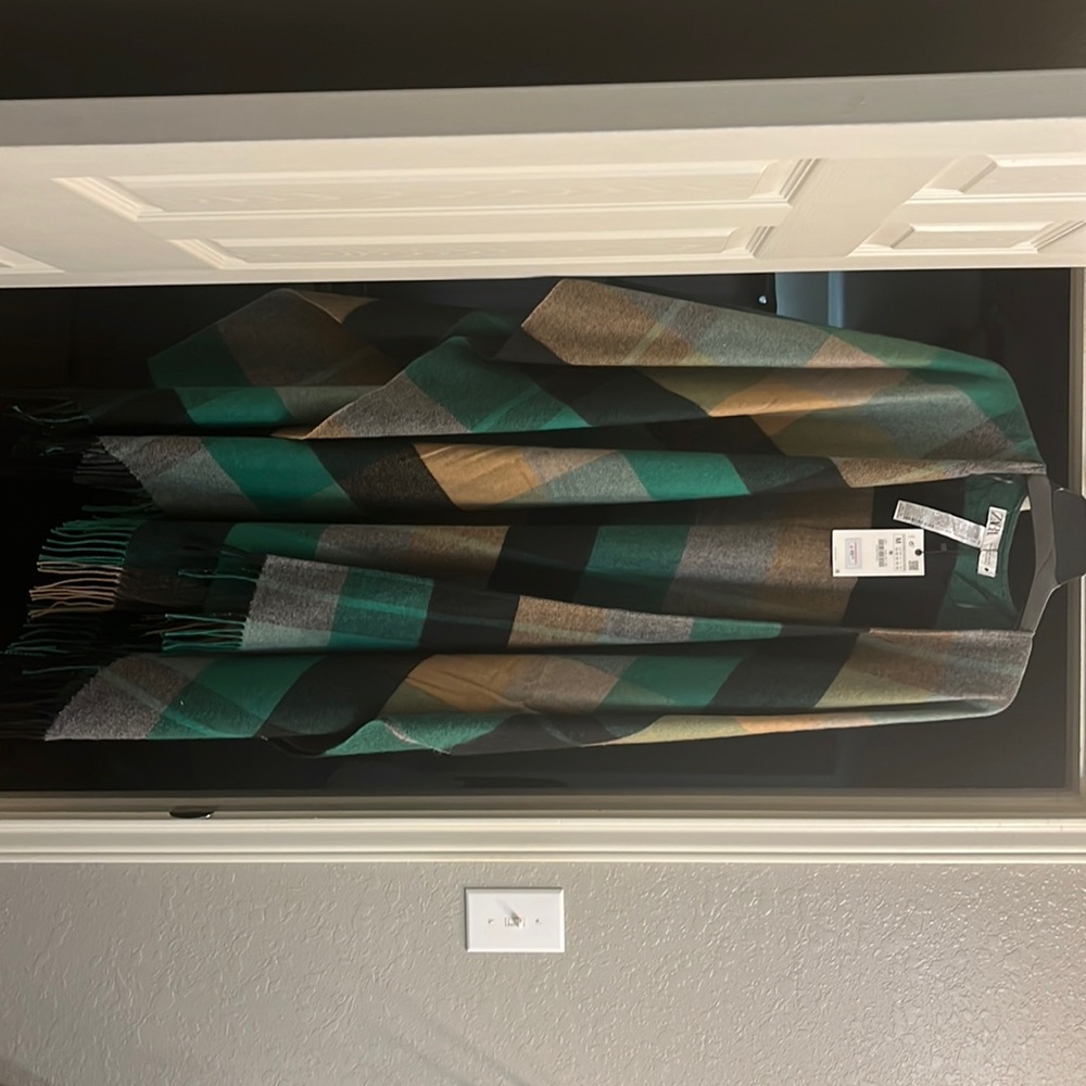Poncho style wrap by Zara.
